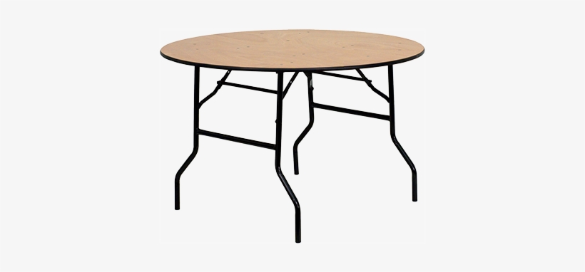Flash Furniture 48'' Round Wood Folding Banquet Table, transparent png