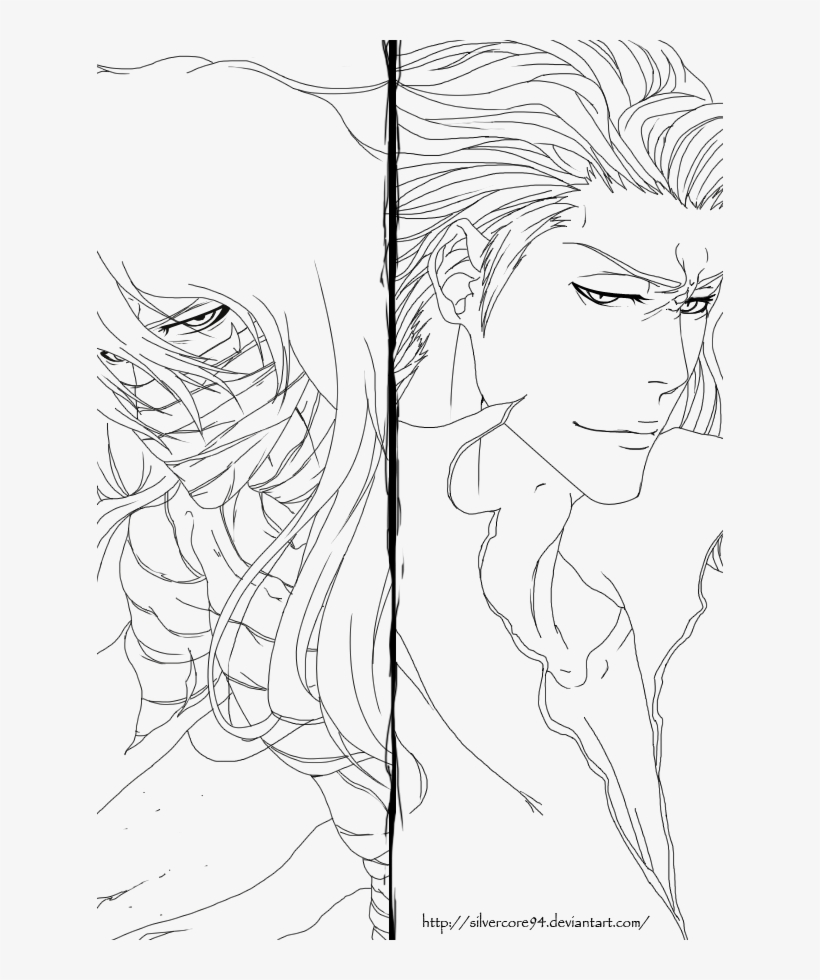 Ichigo Vs Aizen - Ichigo Vs Aizen Lineart, transparent png