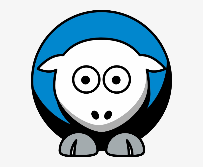 Sheep 4 Toned Carolina Panthers Team Colors Clip Art - College Football, transparent png