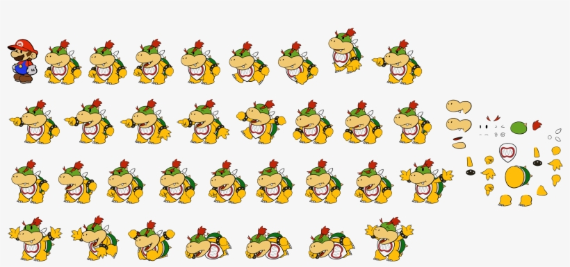 Click For Full Sized Image Bowser Jr - Paper Bowser Jr, transparent png