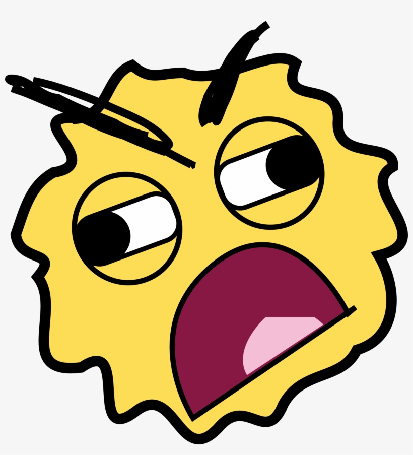Anger Face Rage Smiley Alien - Rage Smiley, transparent png