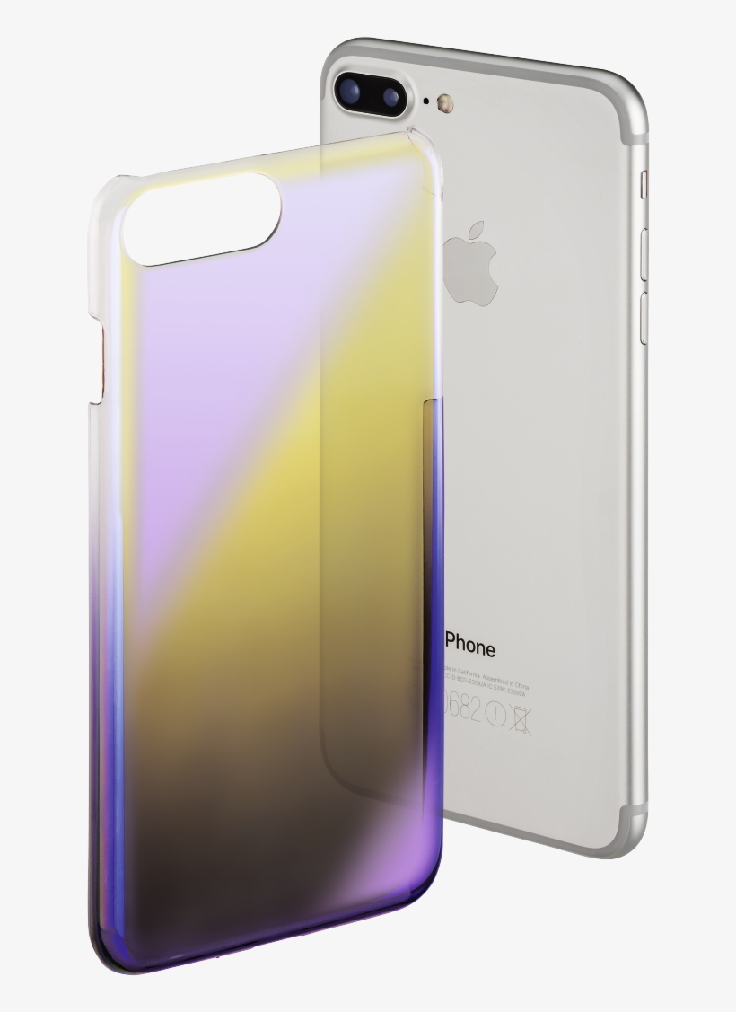Apple Iphone 6 Plus/6s Plus/7 Plus/8 Plus, Yellow/purple - Hama Mirror - Für Apple Iphone 6 Plus/6s Plus/7 Plus, transparent png