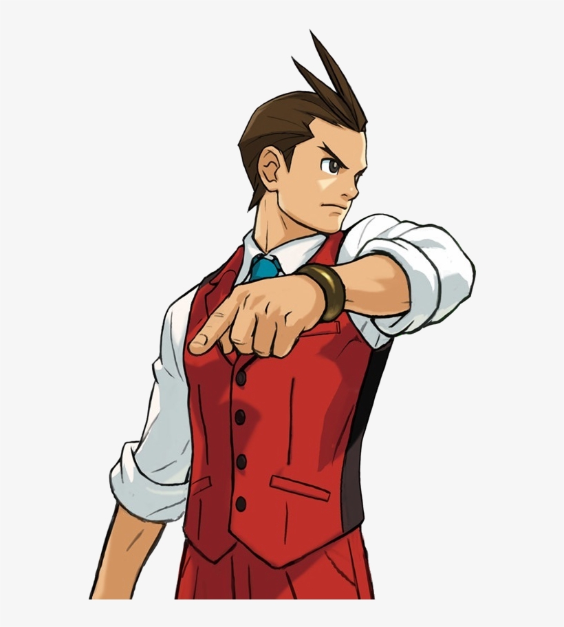 Apollo Justice Arm Back - Apollo Phoenix Wright, transparent png