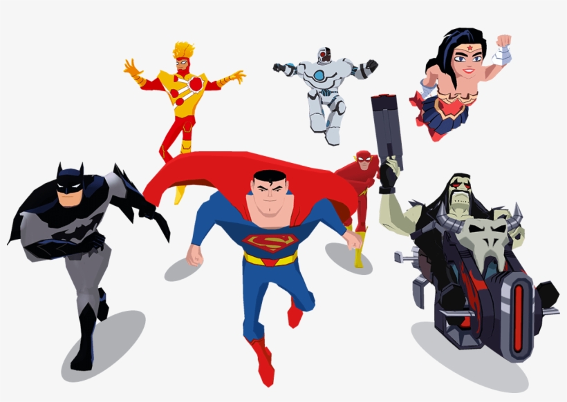 Justice League Action Run - Justice League Clipart Png, transparent png