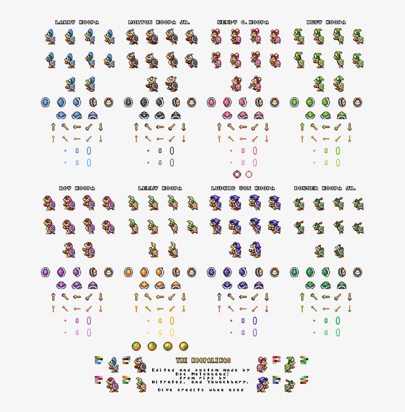 & Koopalings - Number, transparent png