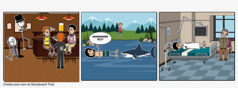 Shark Attack - Cartoon, transparent png