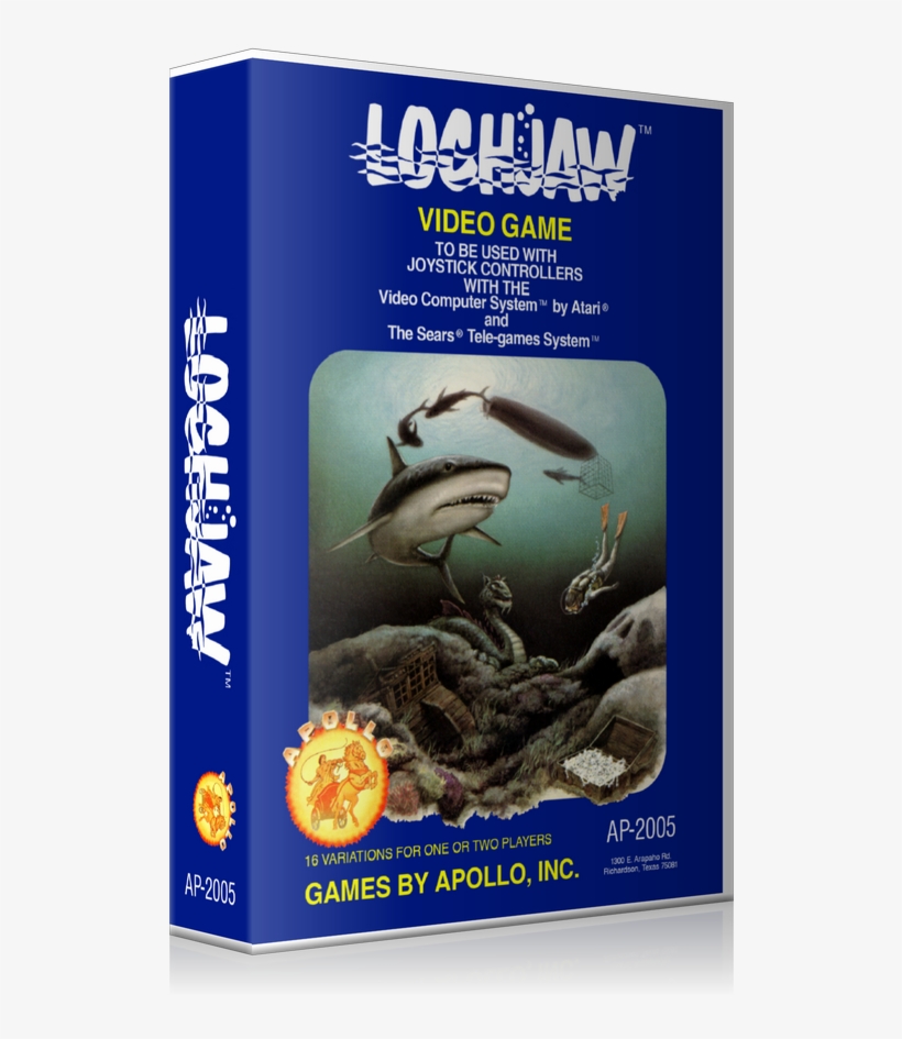 Shark Attack Atari 2600 Game Cover To Fit A Ugc Style - Lochjaw, transparent png