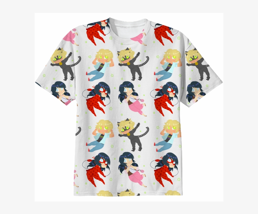Miraculous Ladybug Pattern T-shirt $38 - Miraculous T Shirt, transparent png