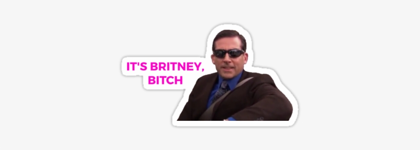 Michael Scott Of The Office • Also Buy This Artwork - Michael Scott It's Britney Sticker, transparent png