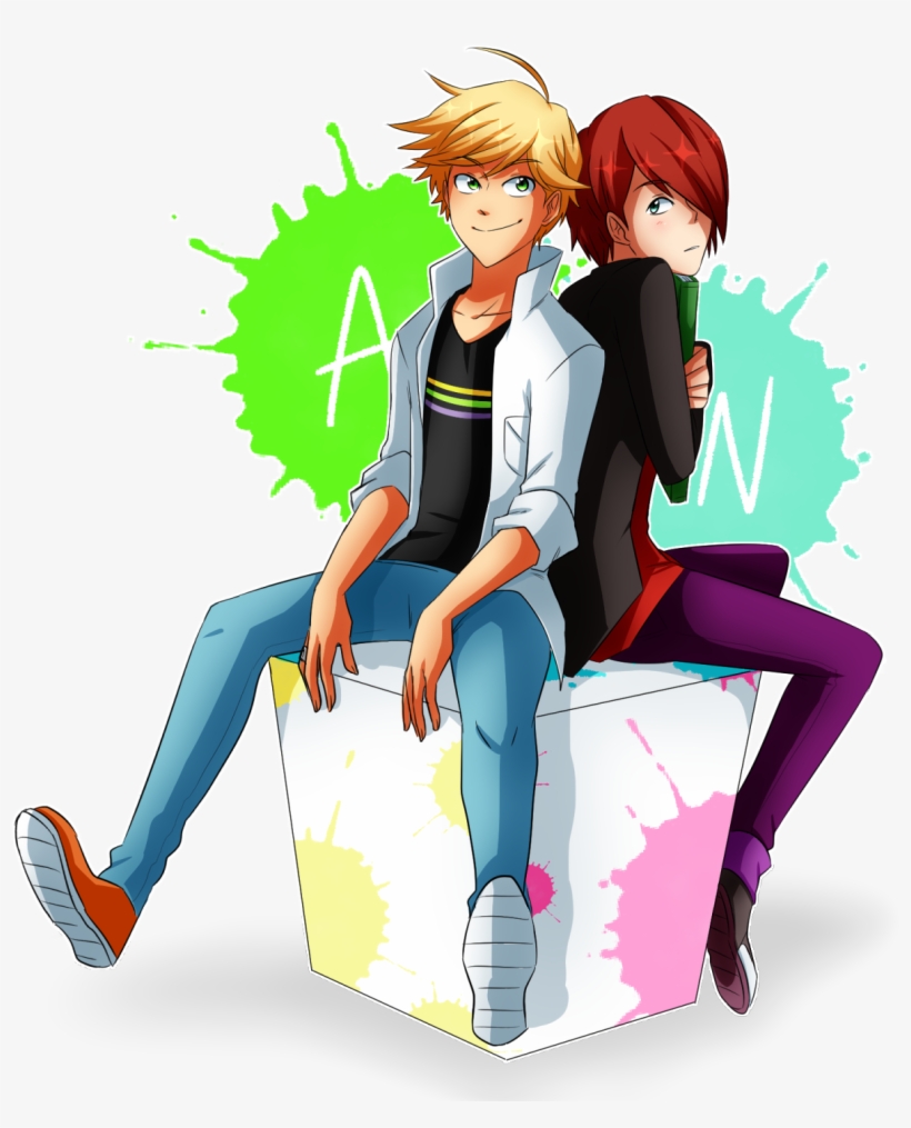 Sitting Cartoon Male Fictional Character Boy Human - Akumatized Nathaniel, transparent png