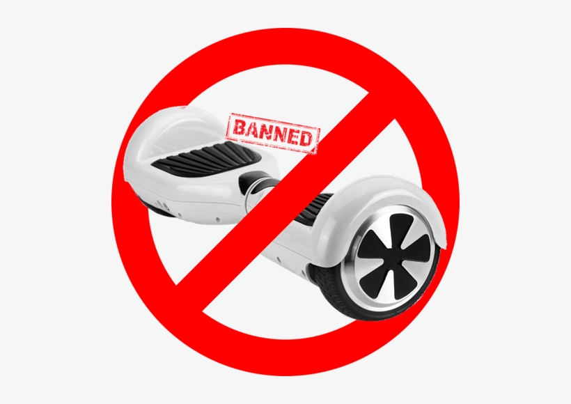 Banned Hoverboards - Skin Decal Wrap For Board Balance Scooter Wheels Black, transparent png