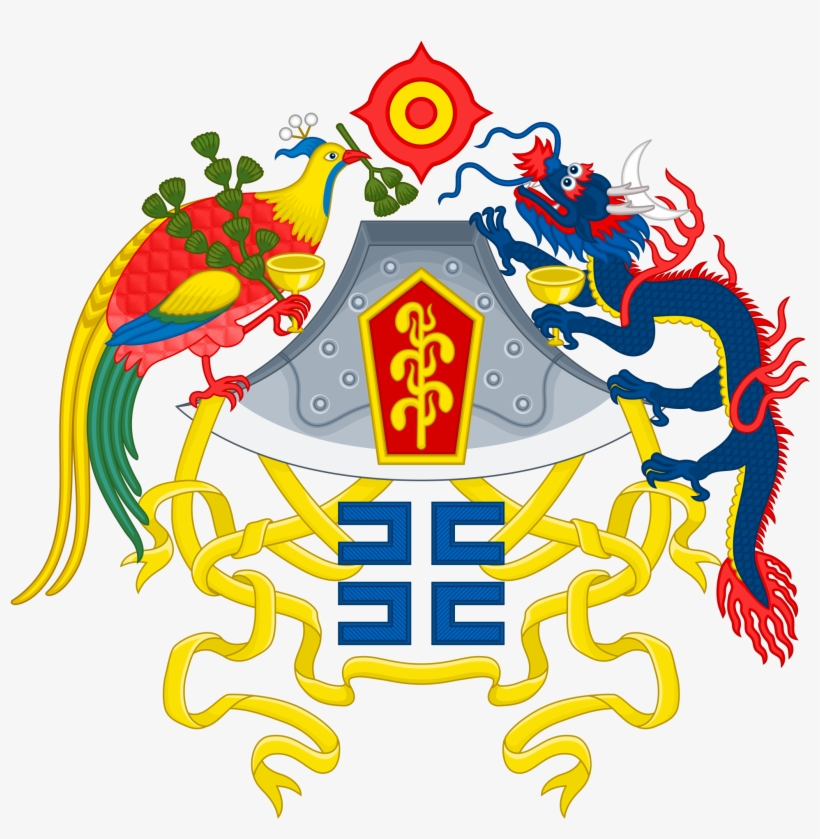 The Azure Dragon On The Chinese National Emblem, 1913-1928 - Republic Of China Coat Of Arms, transparent png