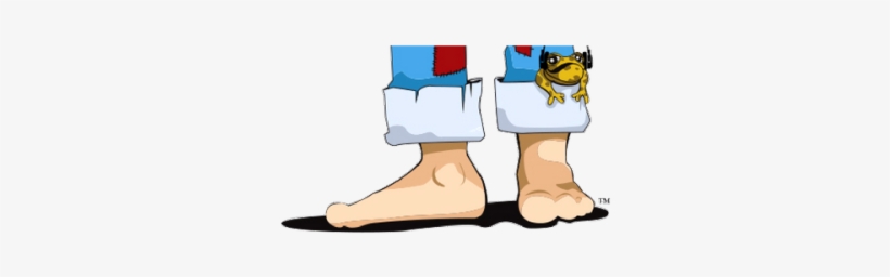 Feet With A Frog - Frog, transparent png