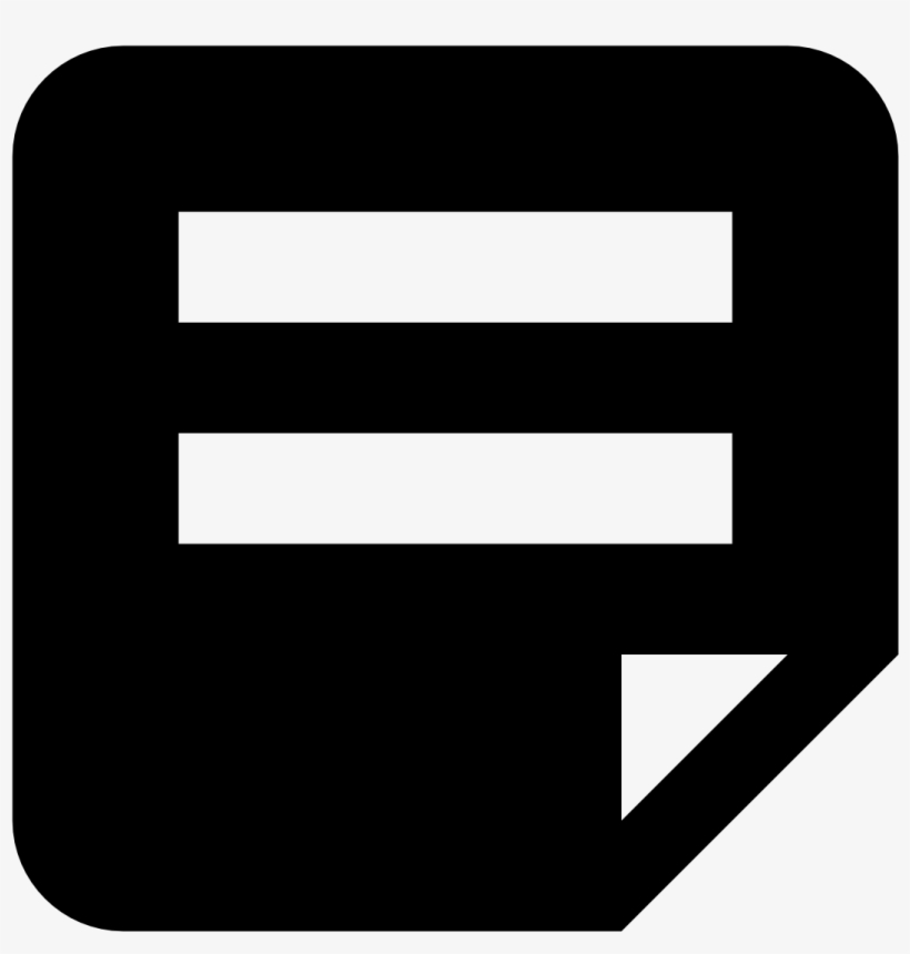 This Is A Picture Of A Small Piece Of Paper With Three - Black And White Notes Icon, transparent png