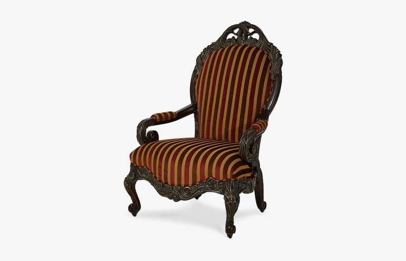Amini High Back Wood Trim Chair - Michael Amini Essex Manor High Back Chair, transparent png