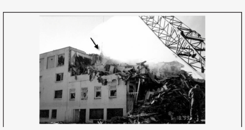 Start Of Demolition Of Building A Using A Wrecking - Fire Hose (arrow), transparent png