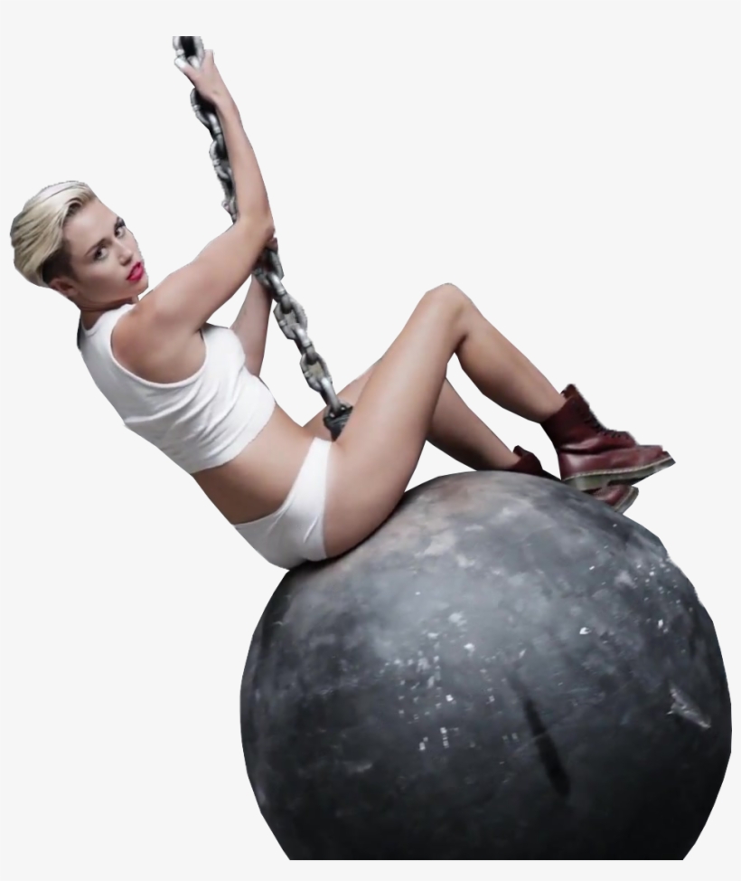 Estos Son Pngs De Miley Cyrus En Wreckingball - Miley Cyrus Ball Png, transparent png