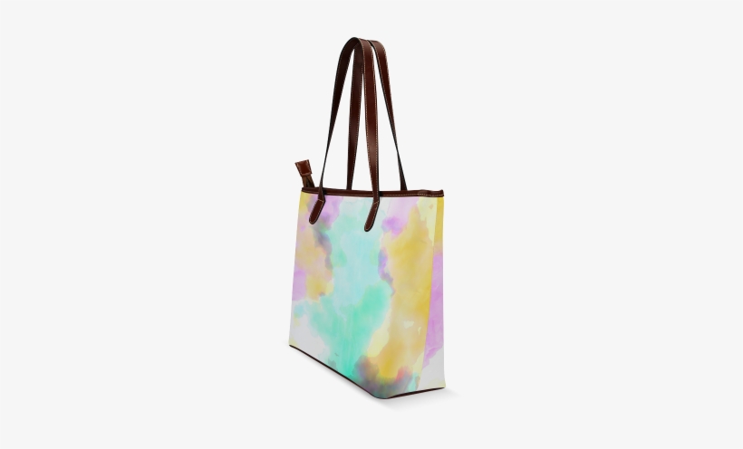 Watercolor Abstraction 06 Shoulder Tote Bag - Tote Bag, transparent png