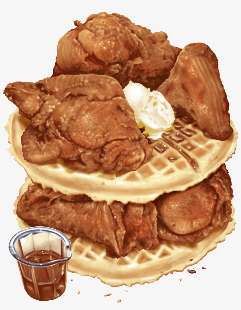 Waffles Transparent Chiken, transparent png