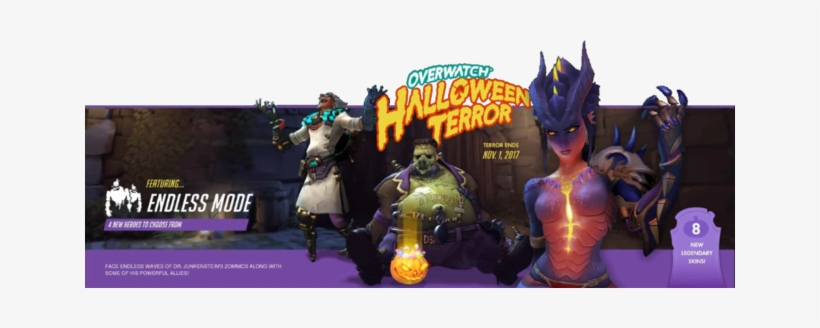 Halloween Terror 2017 Banner - Overwatch Skins Halloween 2018, transparent png