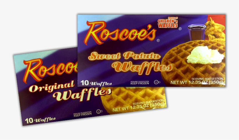Roscoe's Toaster Waffles Original Or Sweet Potato - Roscoes Frozen Waffles, transparent png