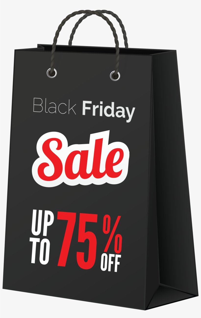 Black Friday Sale Bag, transparent png
