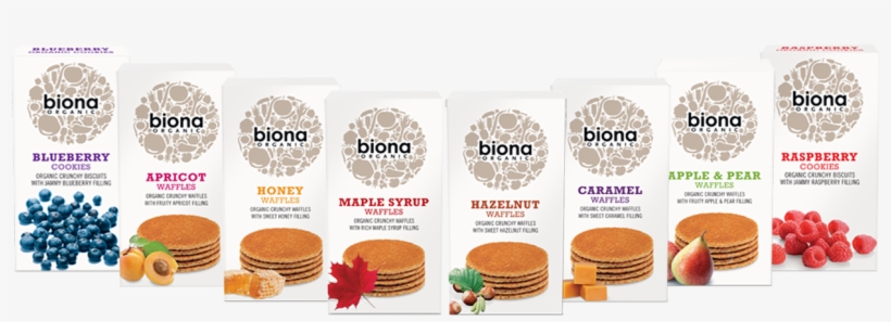 Biscuits & Waffles - Biona Maple Syrup Waffles No Added Sugar, Organic 175g, transparent png