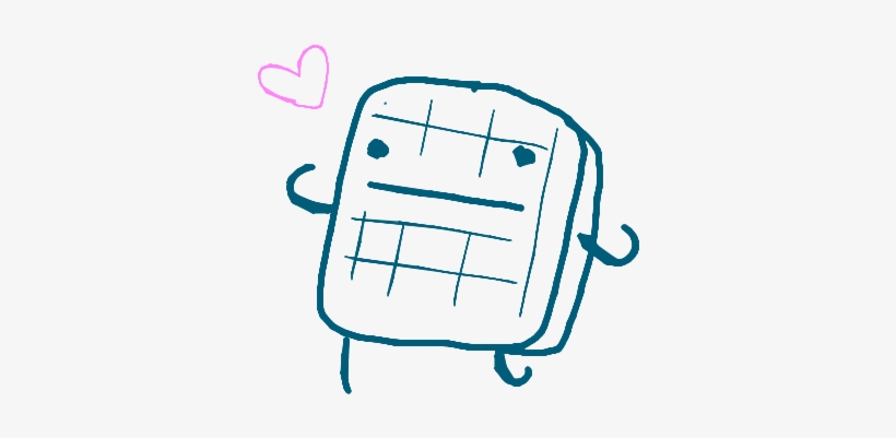 Waffle's Cubing Thingy - Drawing Of A Waffle, transparent png