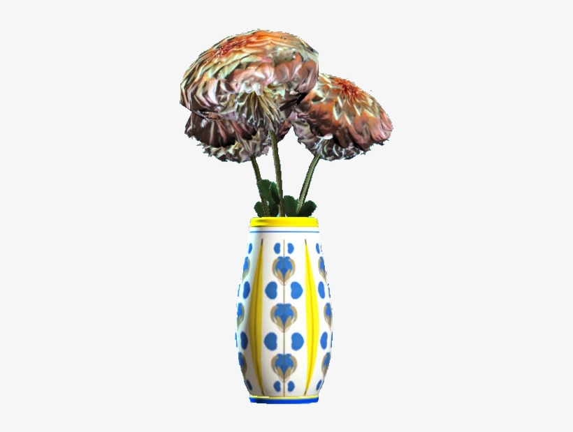 New Floral Rounded Vase - Fallout 4 Vase, transparent png