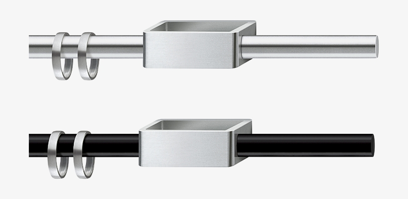 The Curtain Rod Frame Is Available In A Brushed Stainless - Bonn, transparent png