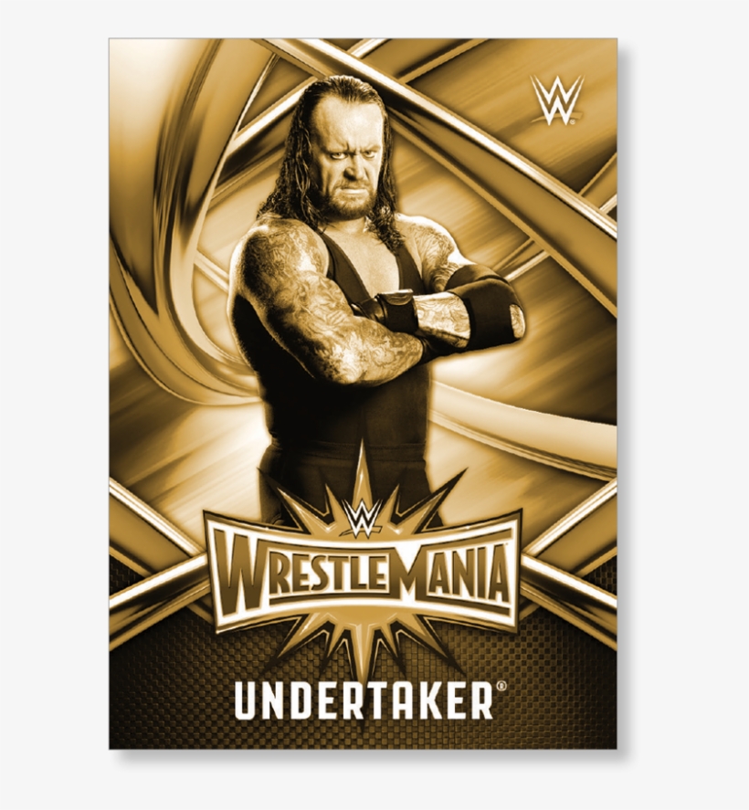 Undertaker - 17 Topps Wwe Road To Wrestlemania Hanger Box, Bronze, transparent png