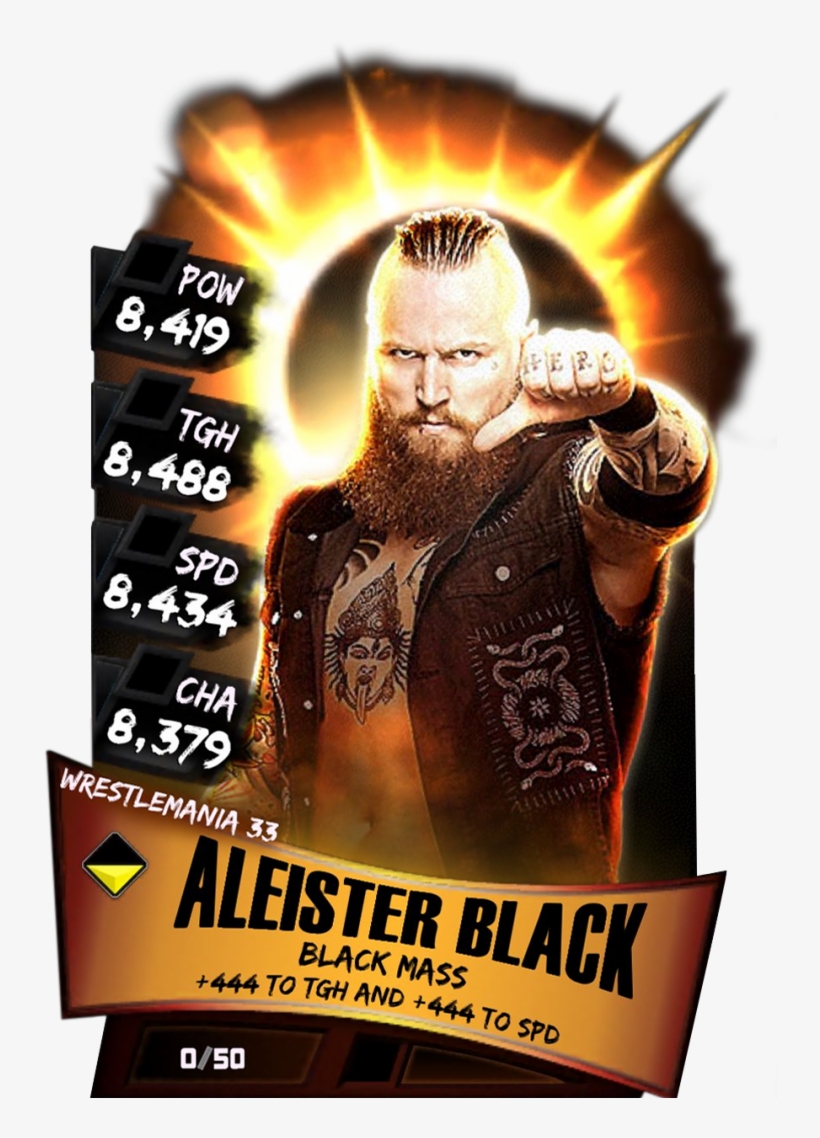 Supercard Aleisterblack S3 14 Wrestlemania33 Fusion - Wwe Supercard Wrestlemania 33 Cards, transparent png