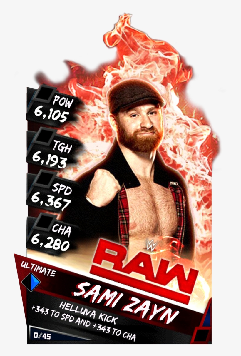 Ultrarare Samizayn - Wwe Supercard Ultimate Cards, transparent png