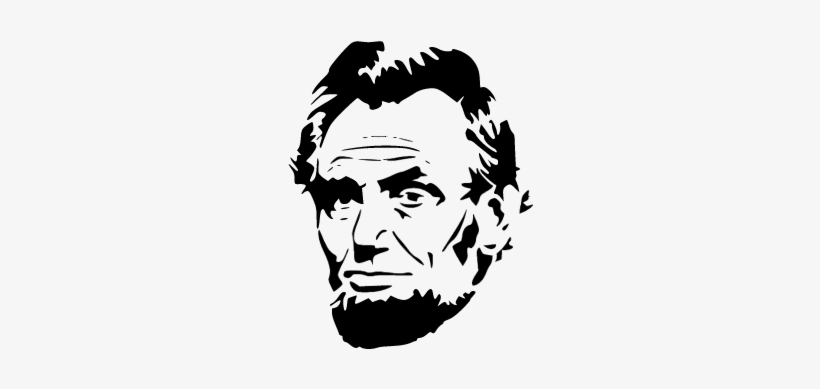 Abraham Lincoln Clipart Painting Clipart Black And - Drinkin Like Lincoln Svg, transparent png