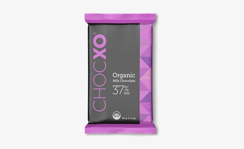 Organic 37% Milk Chocolate Bar, transparent png