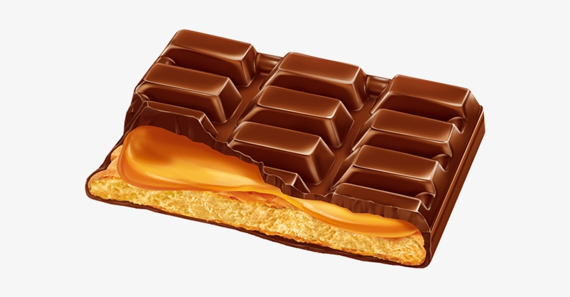 Illustration Of Tablet Chocolate Filled Caramel And - Chocolate, transparent png