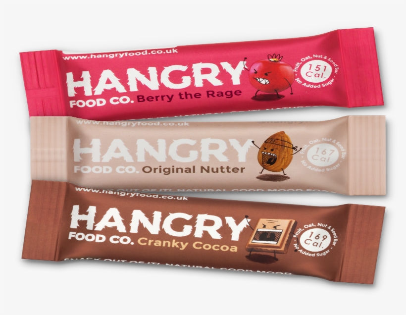 Hangry Snack Bars Combined - Hangry Food Bars (1 Bar) Original Nutter, transparent png