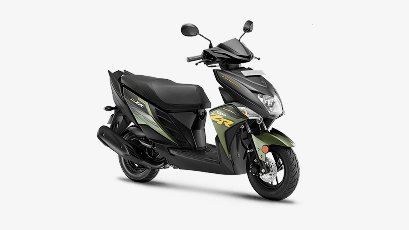 Yamaha Cygnus Ray Zr Matt Green - Black Yamaha Ray Zr, transparent png