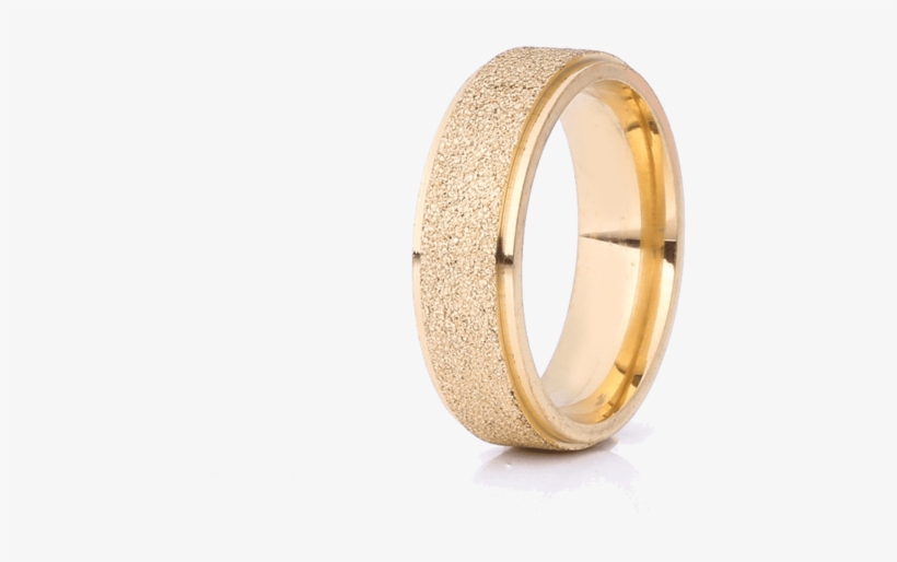 Gold Ring Package - 6mm Titanium Steel Frosted Wedding Band Ring Jewellery, transparent png