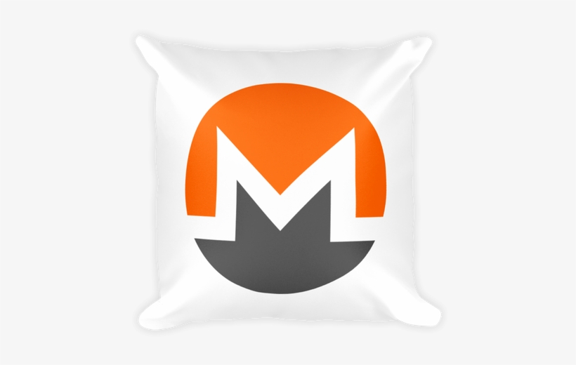 Monero Logo Square Pillow - Monero Cryptocurrency, transparent png