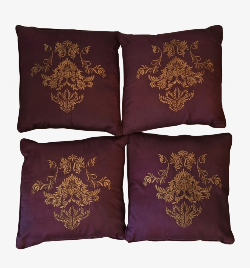 Gold Accent Pillows Inspirational Purple Gold Accent - Throw Pillow, transparent png