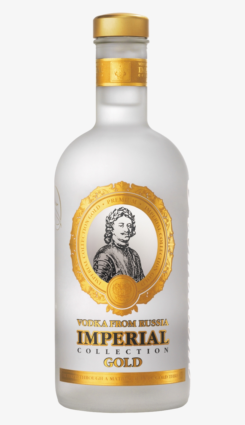 Vodka Imperial Collection Gold, transparent png