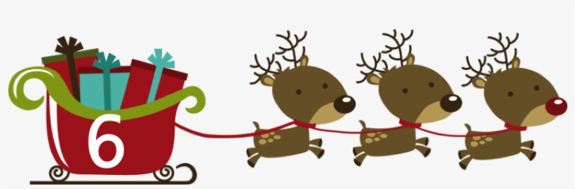 Empty Santa Sleigh Stock Illustrations 71 Empty Santa - Christmas Reindeers With Sleigh, transparent png