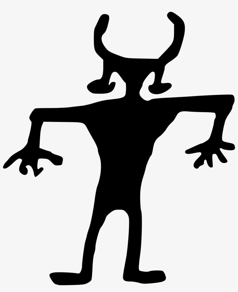 This Free Icons Png Design Of Rock Art Person, transparent png