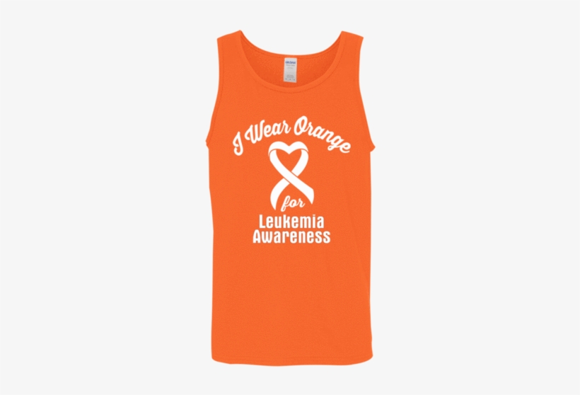 I Wear Orange For Leukemia Awareness Unisex Tank Top - Port & Co. Twill Cap, transparent png