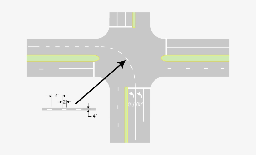 Dotted Lines - Dotted White Line Intersection, transparent png