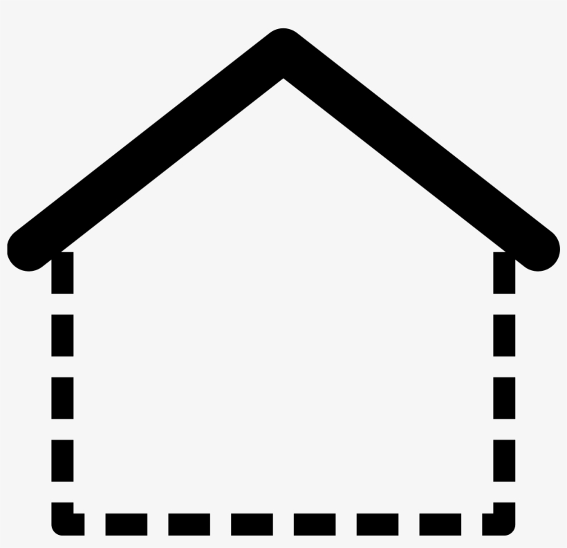 This Shape's Bottom And Sides Are Dotted Lines That, transparent png
