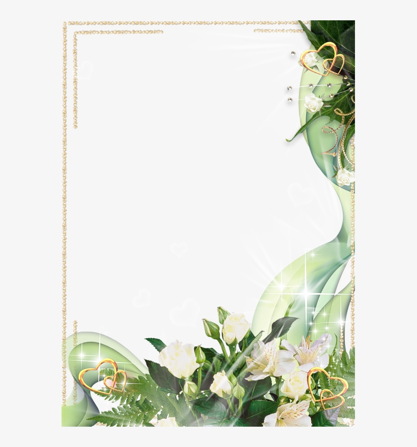 White Flower Frames Png, transparent png