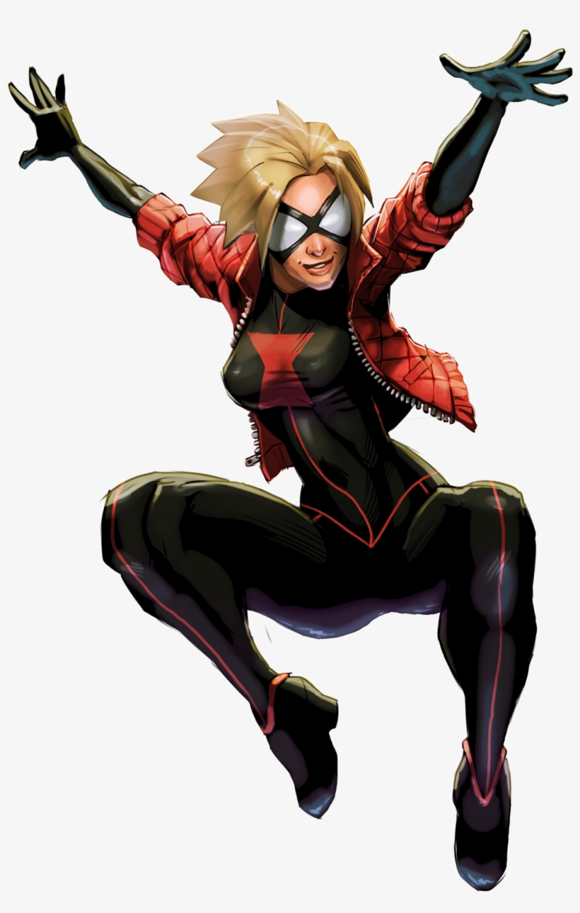 Jessica Drew As Ultimate Black Widow - Black Widow Spider Marvel, transparent png
