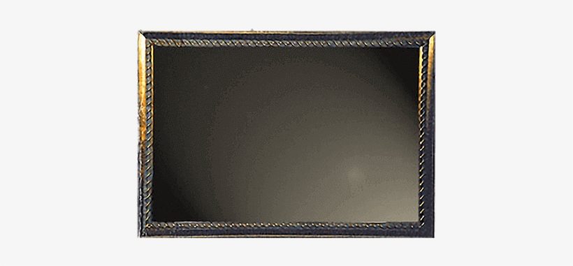 Rope & Bead Mirror - Leather, transparent png